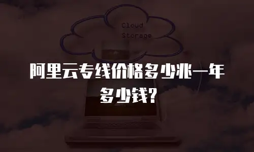 阿里云专线价格多少兆一年多少钱？