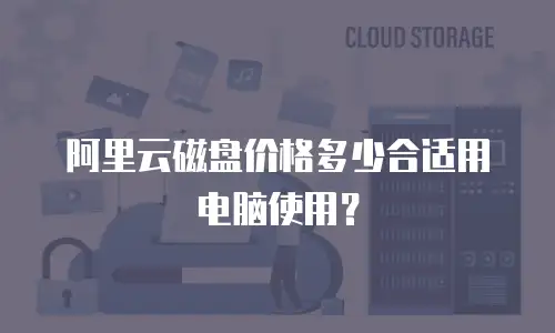 阿里云磁盘价格多少合适用电脑使用？