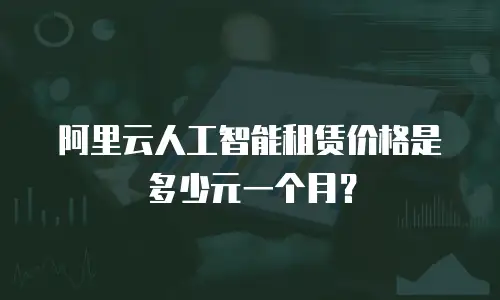 阿里云人工智能租赁价格是多少元一个月？