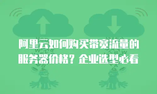 阿里云如何购买带宽流量的服务器价格？企业选型必看