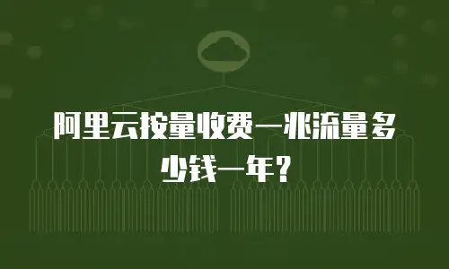 阿里云按量收费一兆流量多少钱一年？
