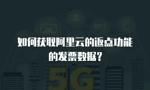 如何获取阿里云的返点功能的发票数据？