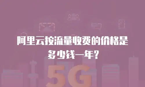 阿里云按流量收费的价格是多少钱一年？