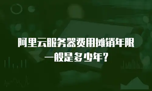 阿里云服务器费用摊销年限一般是多少年？