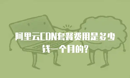 阿里云CDN套餐费用是多少钱一个月的？