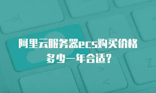 阿里云服务器ecs购买价格多少一年合适？