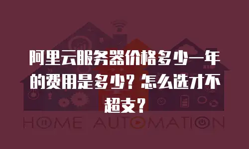 阿里云服务器价格多少一年的费用是多少？怎么选才不超支？