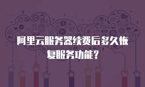 阿里云服务器续费后多久恢复服务功能？