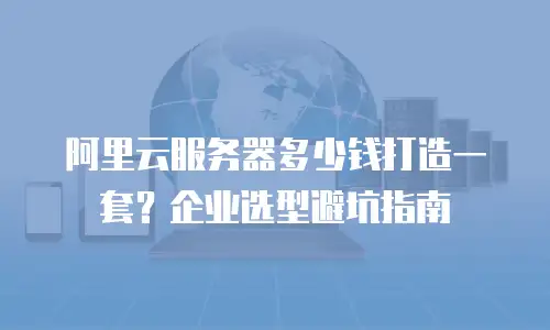 阿里云服务器多少钱打造一套？企业选型避坑指南
