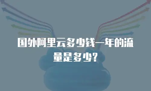 国外阿里云多少钱一年的流量是多少？