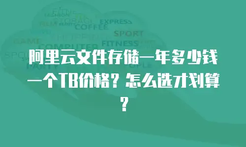 阿里云文件存储一年多少钱一个TB价格？怎么选才划算？