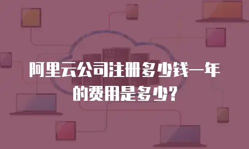 阿里云公司注册多少钱一年的费用是多少？