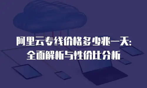 阿里云专线价格多少兆一天：全面解析与性价比分析