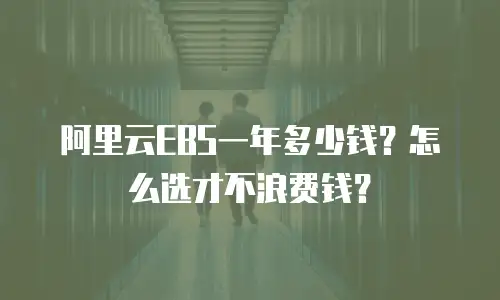 阿里云EBS一年多少钱？怎么选才不浪费钱？