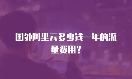 国外阿里云多少钱一年的流量费用？