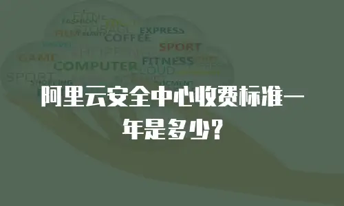 阿里云安全中心收费标准一年是多少？