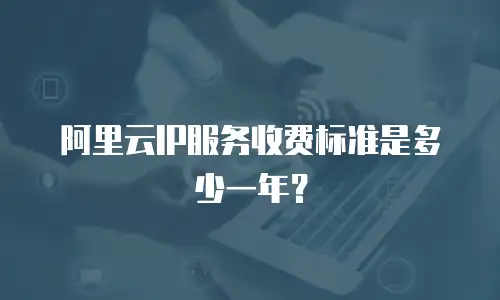 阿里云IP服务收费标准是多少一年？
