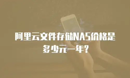 阿里云文件存储NAS价格是多少元一年？