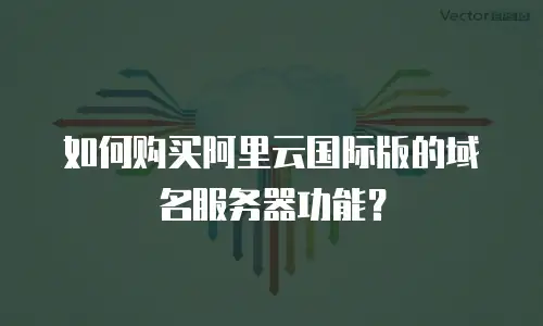 如何购买阿里云国际版的域名服务器功能？