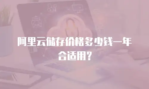 阿里云储存价格多少钱一年合适用？