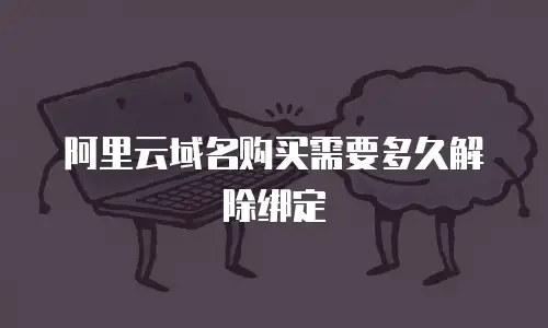 阿里云域名购买需要多久解除绑定