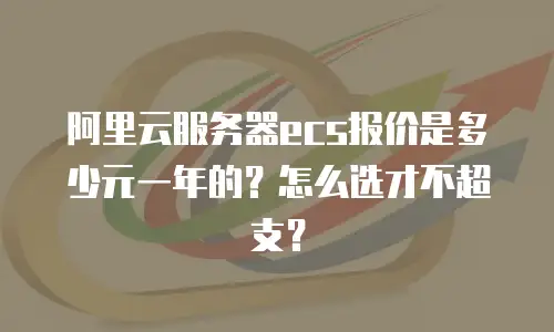 阿里云服务器ecs报价是多少元一年的？怎么选才不超支？