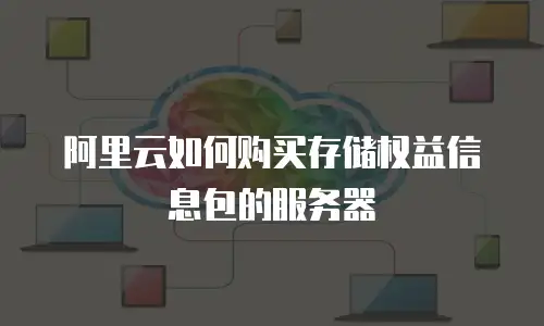 阿里云如何购买存储权益信息包的服务器