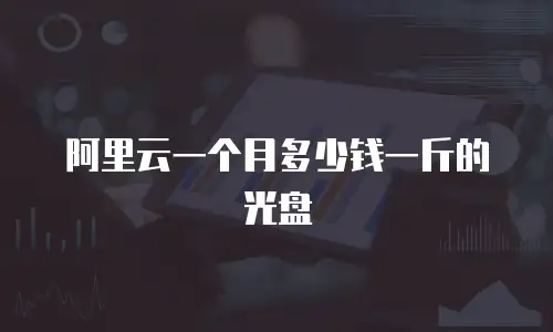 阿里云一个月多少钱一斤的光盘
