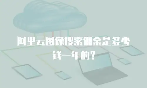 阿里云图像搜索佣金是多少钱一年的？