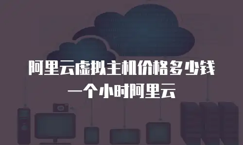 阿里云虚拟主机价格多少钱一个小时阿里云
