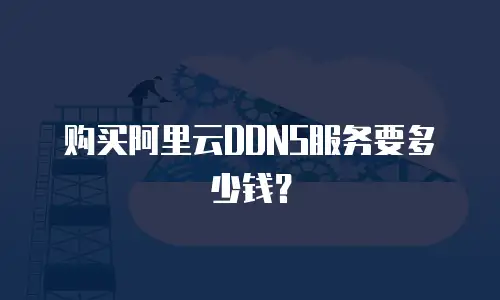 购买阿里云DDNS服务要多少钱？
