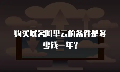 购买域名阿里云的条件是多少钱一年？