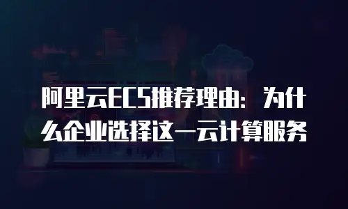 阿里云ECS推荐理由：为什么企业选择这一云计算服务