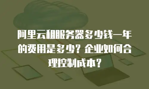 阿里云租服务器多少钱一年的费用是多少？企业如何合理控制成本？