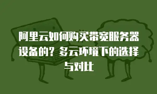 阿里云如何购买带宽服务器设备的？多云环境下的选择与对比