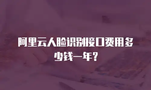 阿里云人脸识别接口费用多少钱一年？