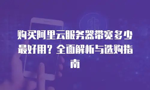购买阿里云服务器带宽多少最好用？全面解析与选购指南