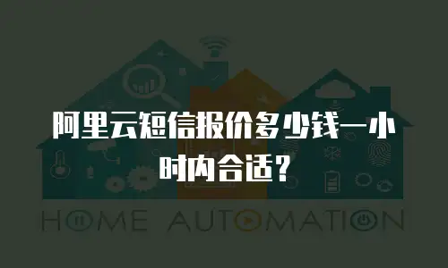 阿里云短信报价多少钱一小时内合适？
