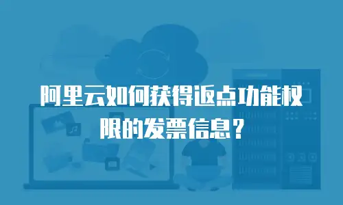 阿里云如何获得返点功能权限的发票信息？