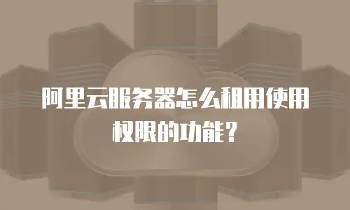 阿里云服务器怎么租用使用权限的功能？