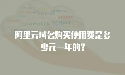 阿里云域名购买使用费是多少元一年的？