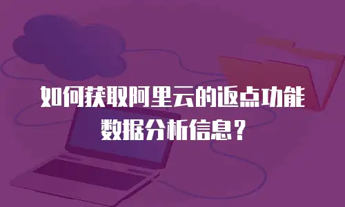 如何获取阿里云的返点功能数据分析信息？