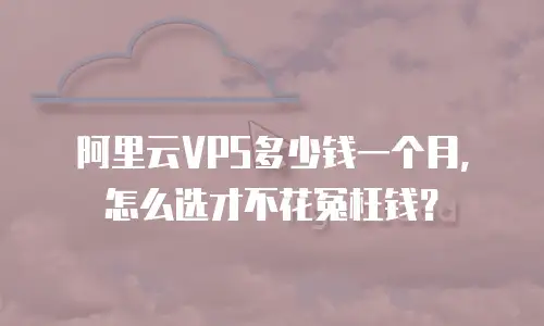 阿里云VPS多少钱一个月，怎么选才不花冤枉钱？