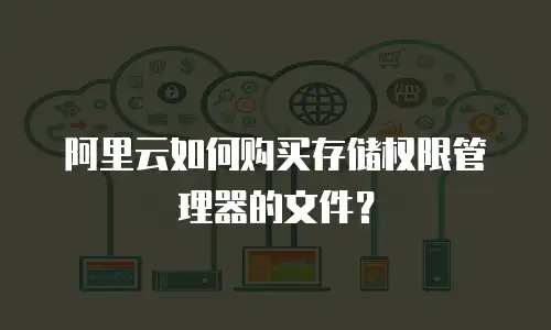 阿里云如何购买存储权限管理器的文件？