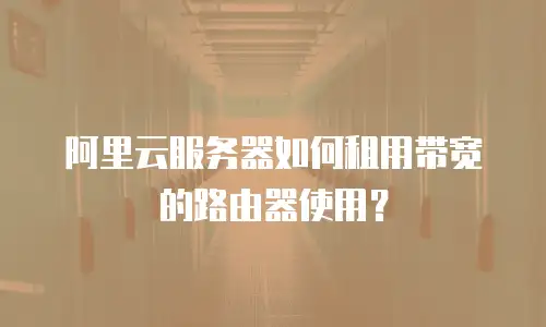 阿里云服务器如何租用带宽的路由器使用？