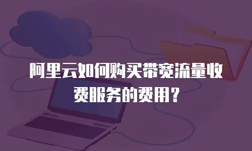 阿里云如何购买带宽流量收费服务的费用？