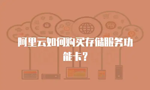 阿里云如何购买存储服务功能卡？