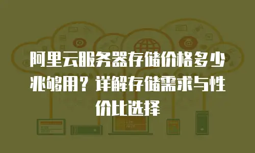 阿里云服务器存储价格多少兆够用？详解存储需求与性价比选择