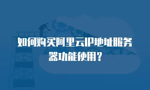 如何购买阿里云IP地址服务器功能使用？