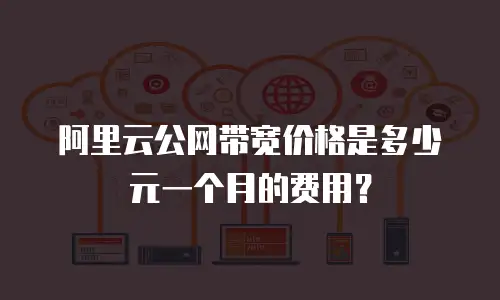 阿里云公网带宽价格是多少元一个月的费用？